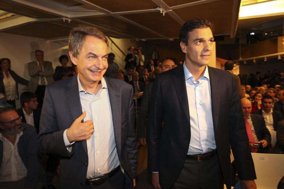 Zapatero y Pedro Sánchez muestran reconciliación | España | EL MUNDO