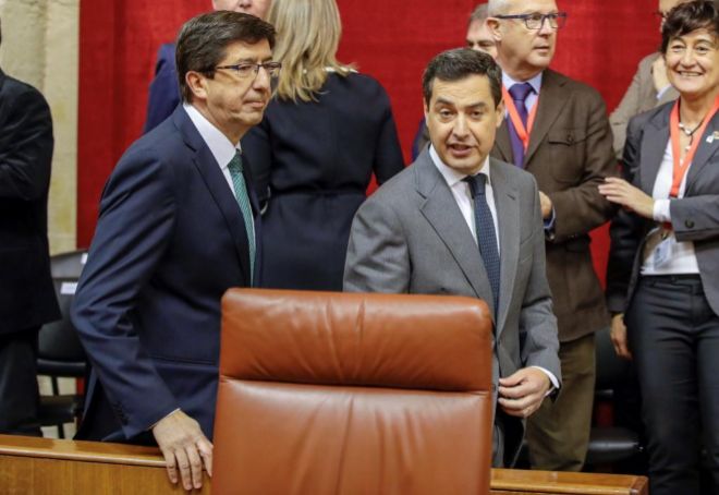La alianza PP, Cs y Vox encarrila la investidura de Moreno y apuntala ...