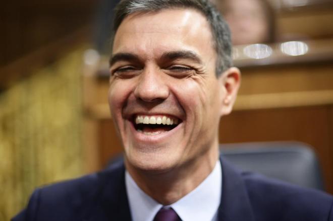 El presidente del Gobierno, Pedro Sánchez, ayer, en el Congreso.