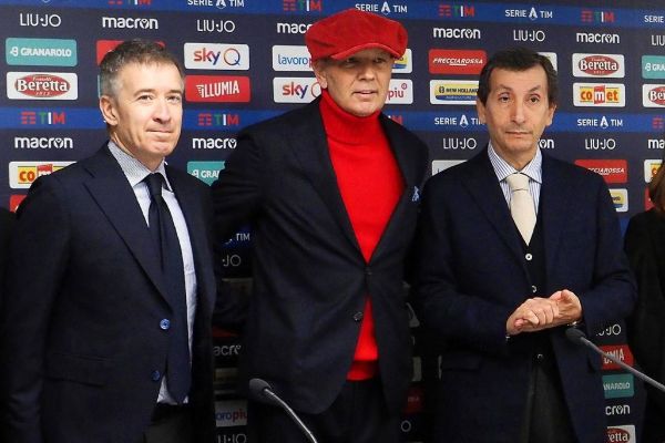 Mihajlovic, el viernes, durante su rueda de prensa en Bolonia.