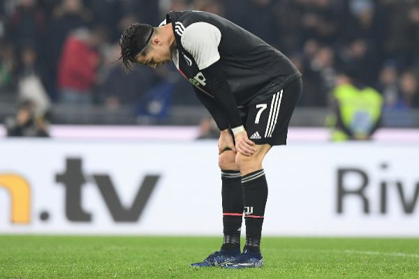 Cristiano Ronaldo, ante la Lazio.