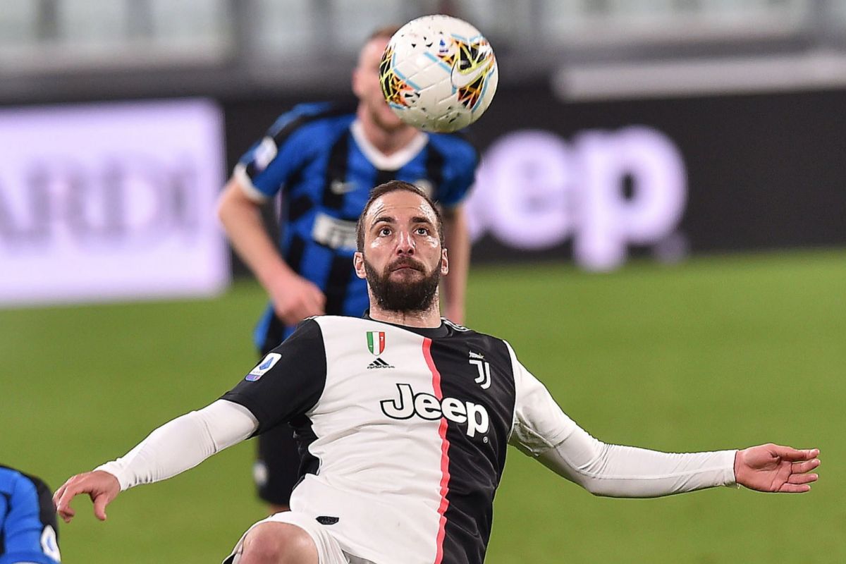 Higuaín, durante el último partido de la Juventus.
