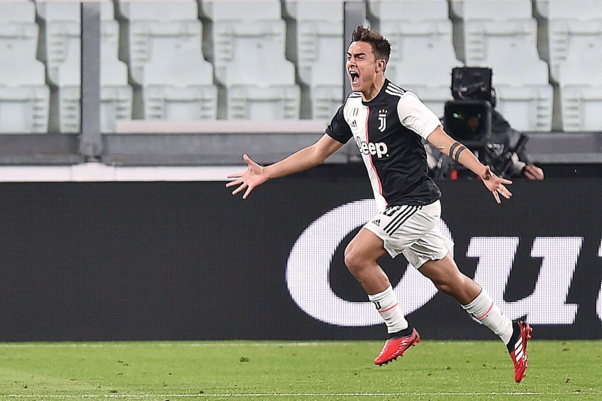 Dybala, durante el último partido de la Juventus.