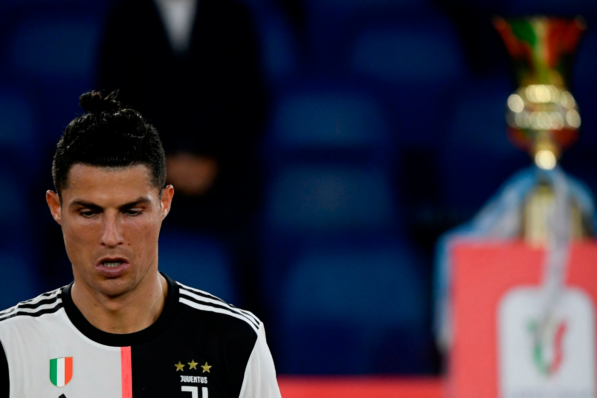 Cristiano Ronaldo, desolado tras perder la final.