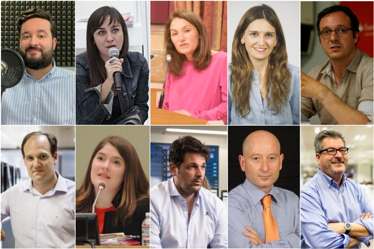 Algunos de los periodistas que darán clase este curso.