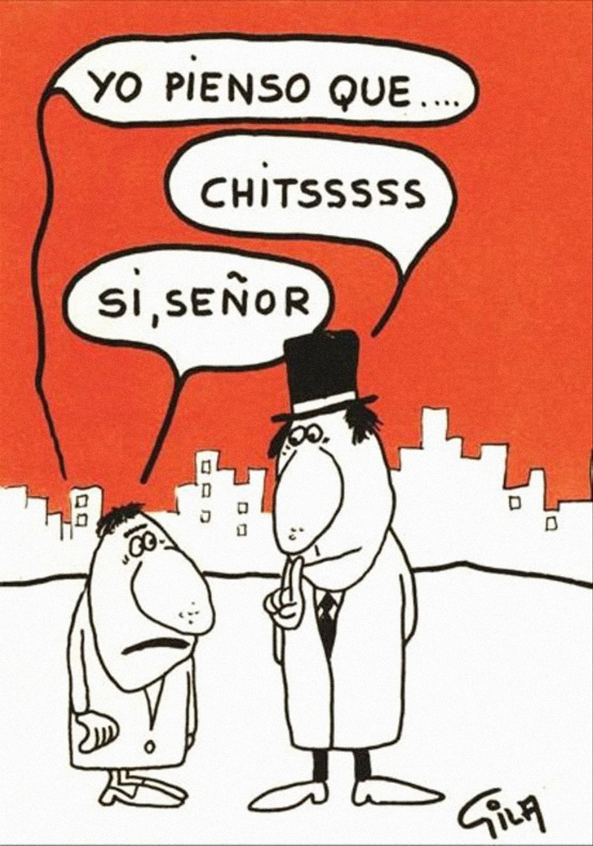 Miguel Gila · veinte años · humor · dictadura