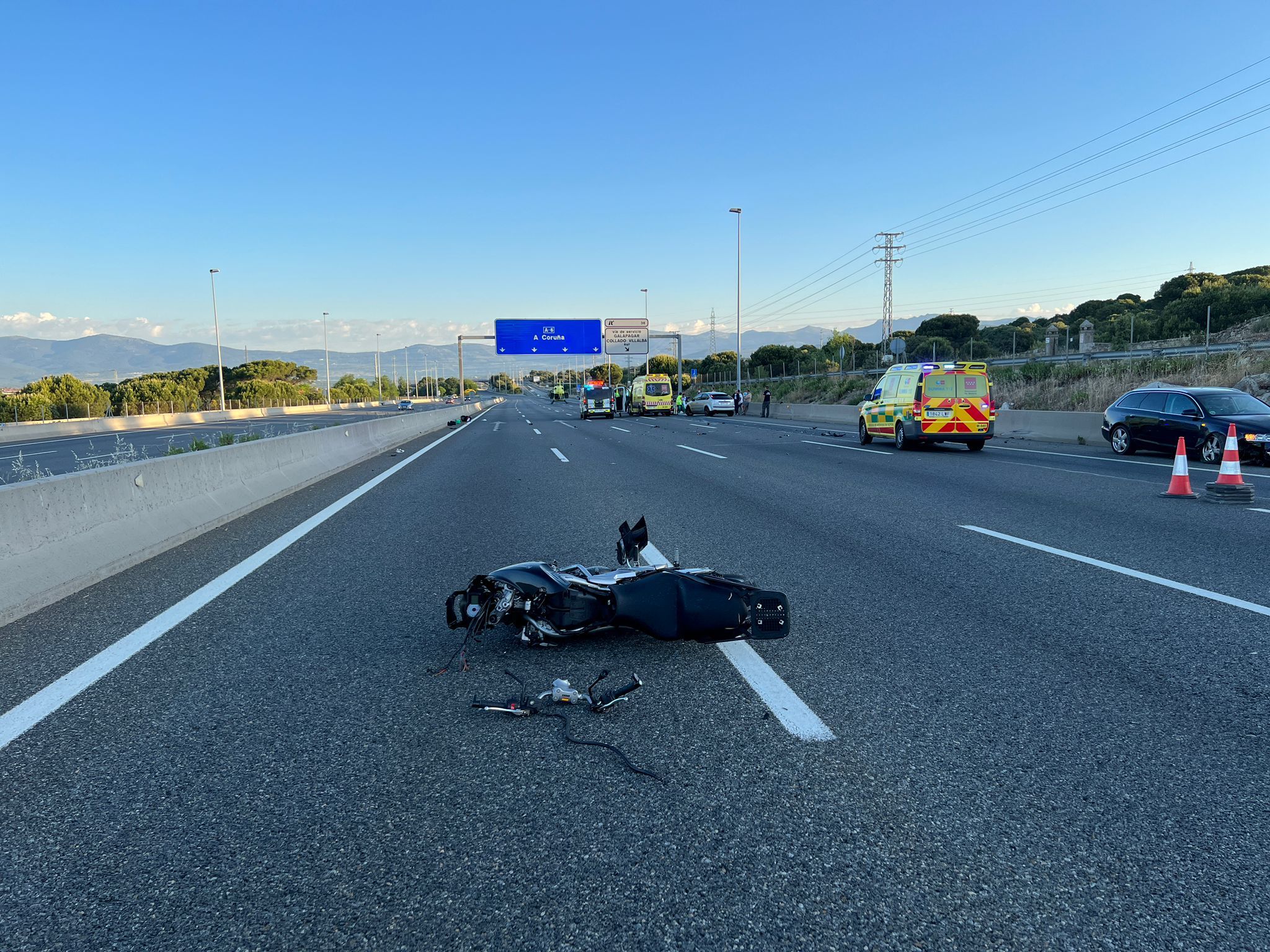 Detenido el conductor que iba en sentido contrario por la A-6 tras dar ...