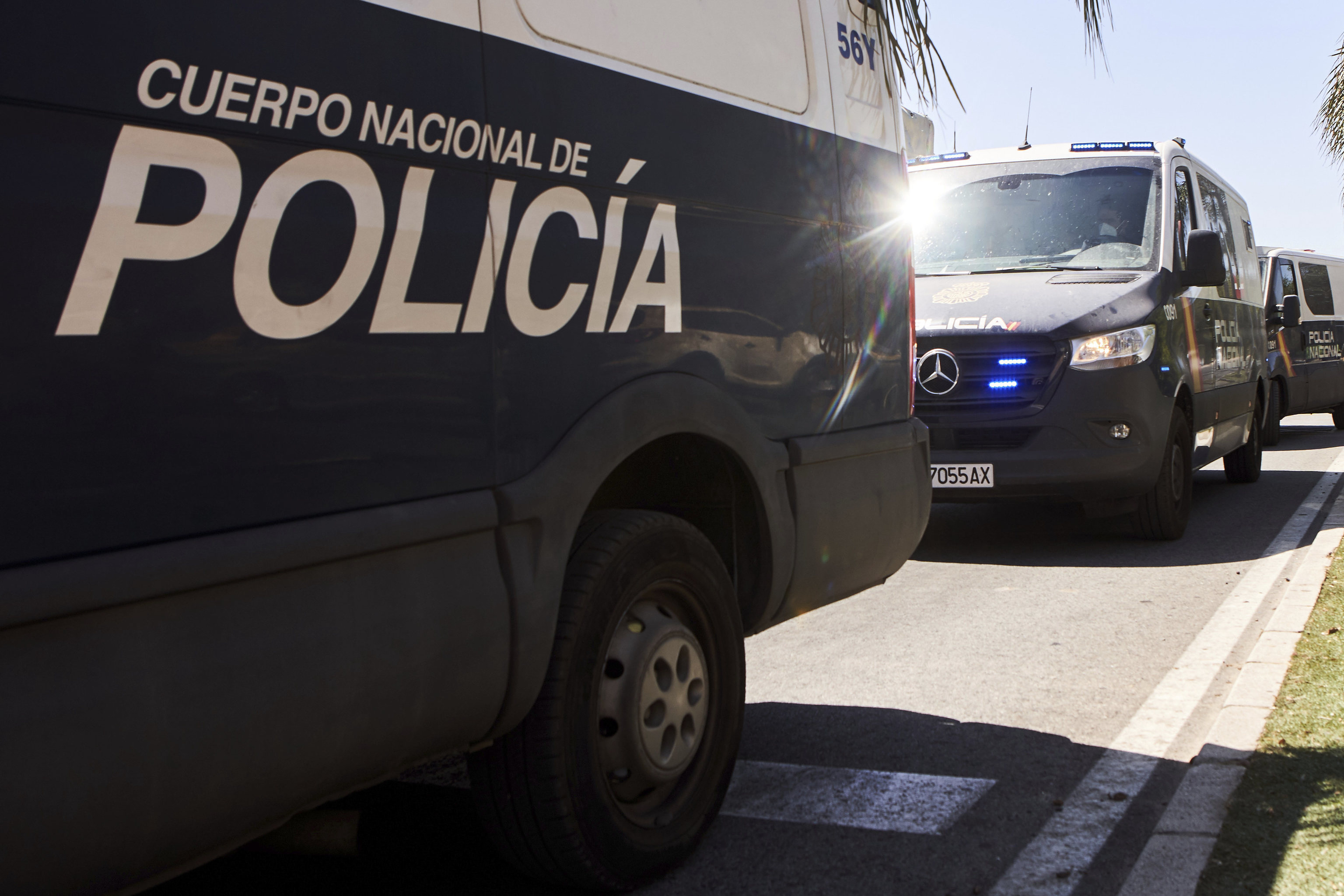 Un furgón de Policía Nacional.