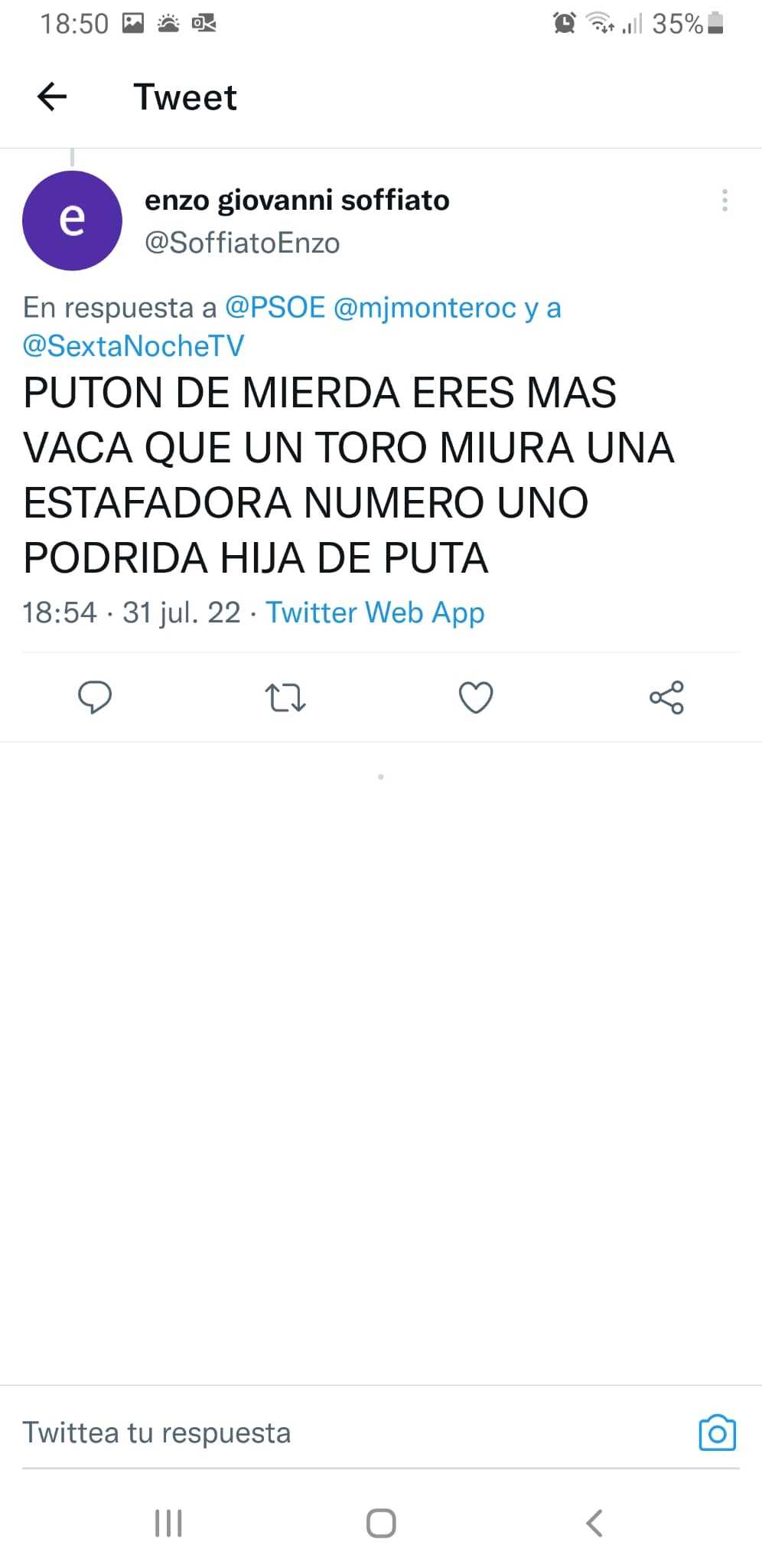 El doble de hombres que de mujeres hace comentarios de odio o acoso en ...
