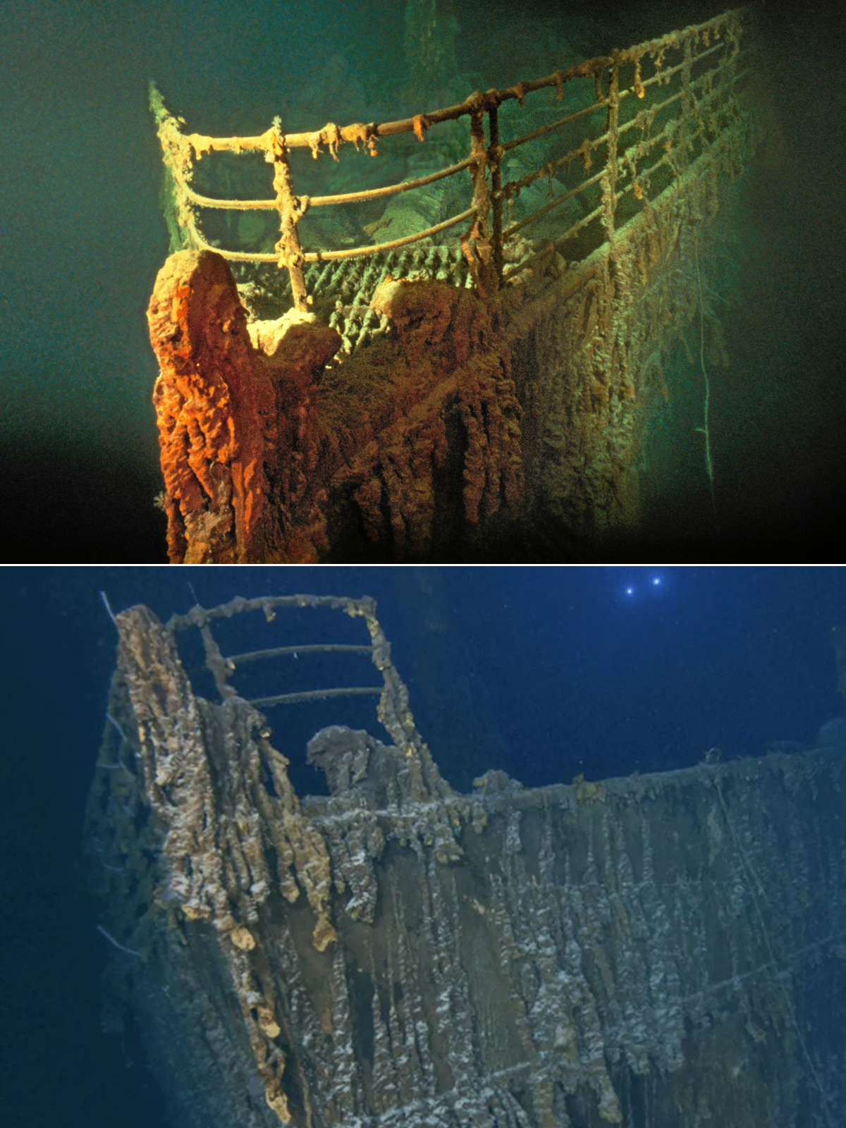 Proa Rms Titanic Una nueva expedición al Titanic revela la degradación de la icónica ...