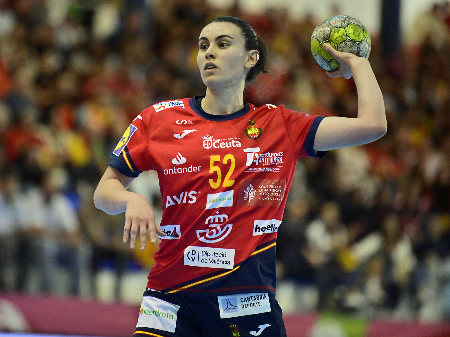 Paulina Pérez Buforn, en un amistoso reciente.
