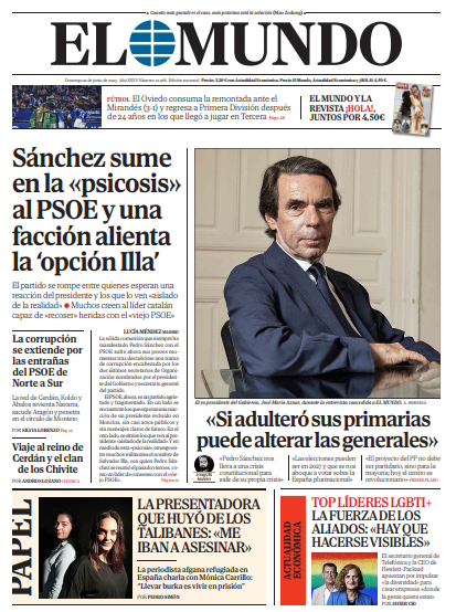 Portada de EL MUNDO del domingo 22 de junio de 2025 | Medios