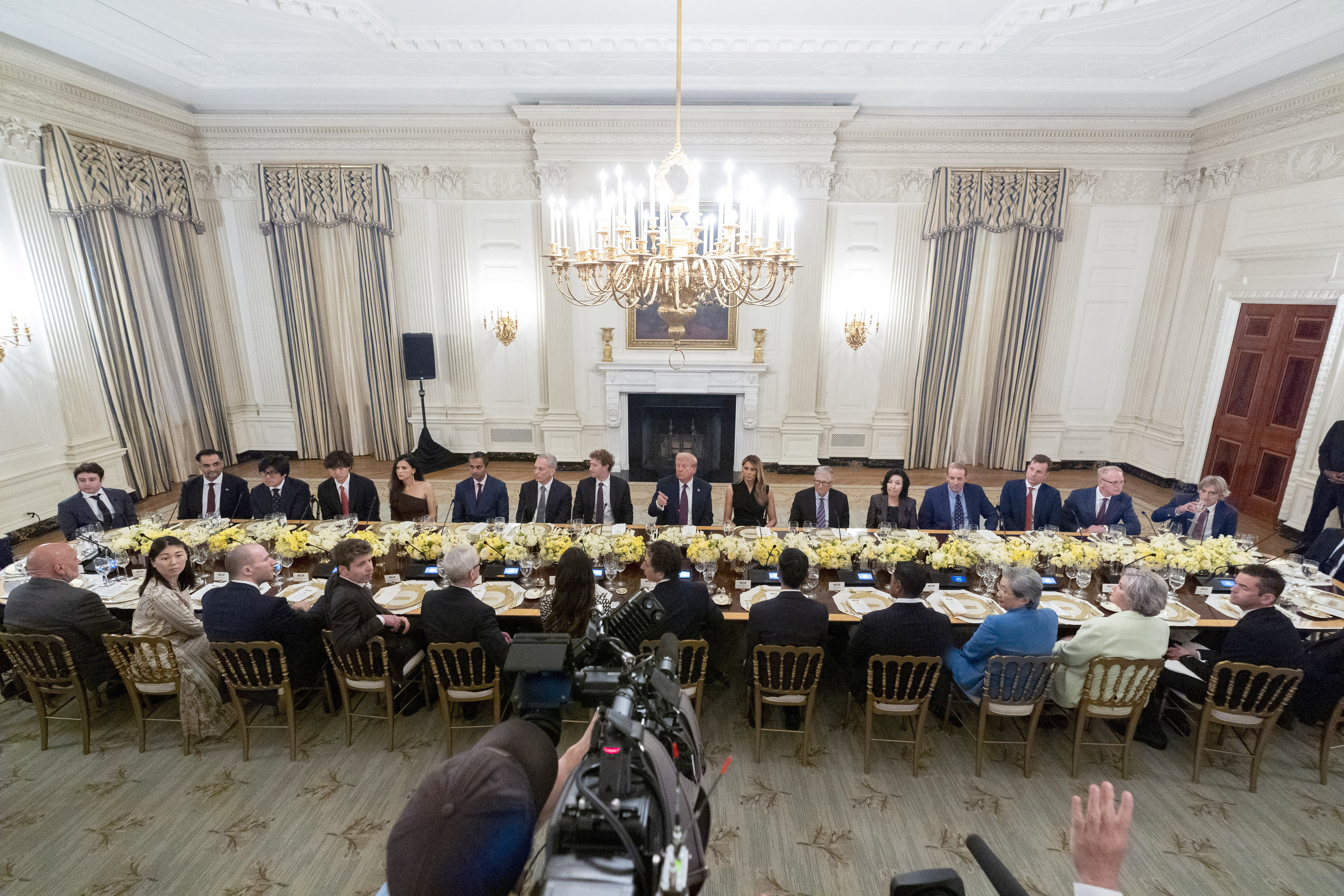 Trump recibe en la Casa Blanca a los altos cargos de las grandes ...
