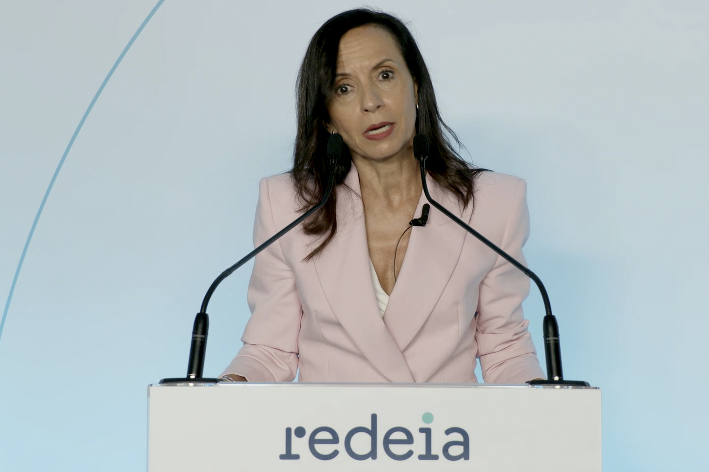 La presidenta de Redeia, Beatriz Corredor, en la Junta del a�o pasado.