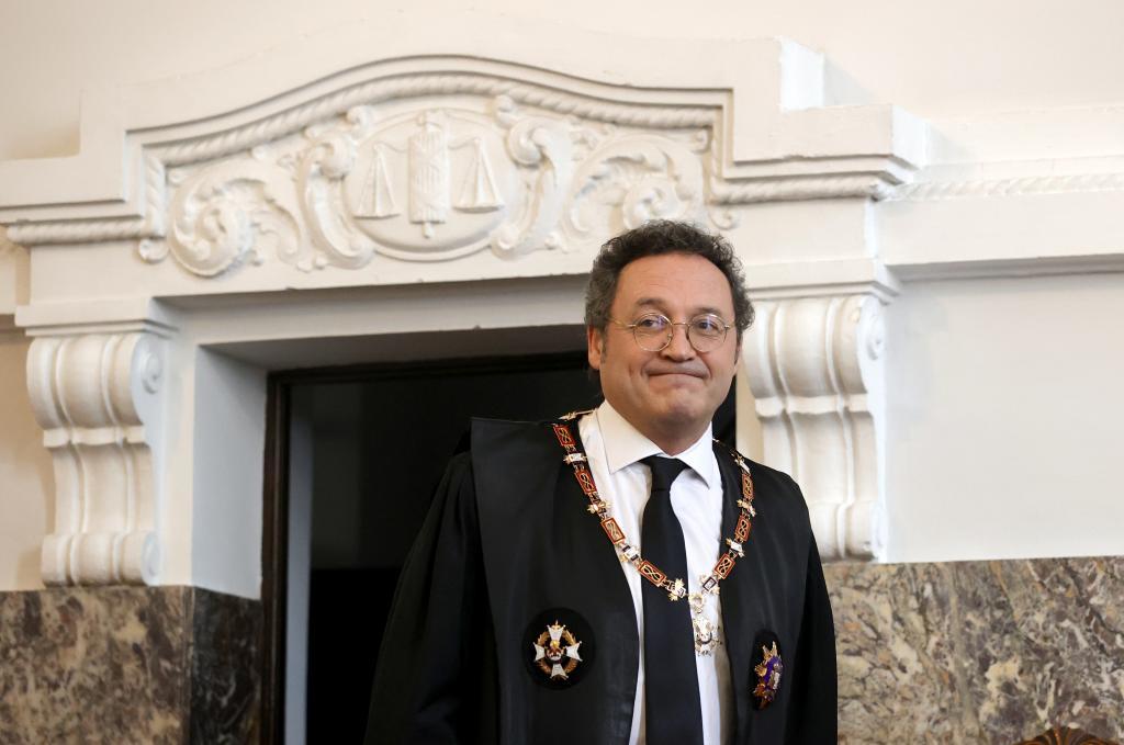 Álvaro García Ortiz, el pasado noviembre, en el Tribunal Superior de Justicia de Galicia, en A Coruña.