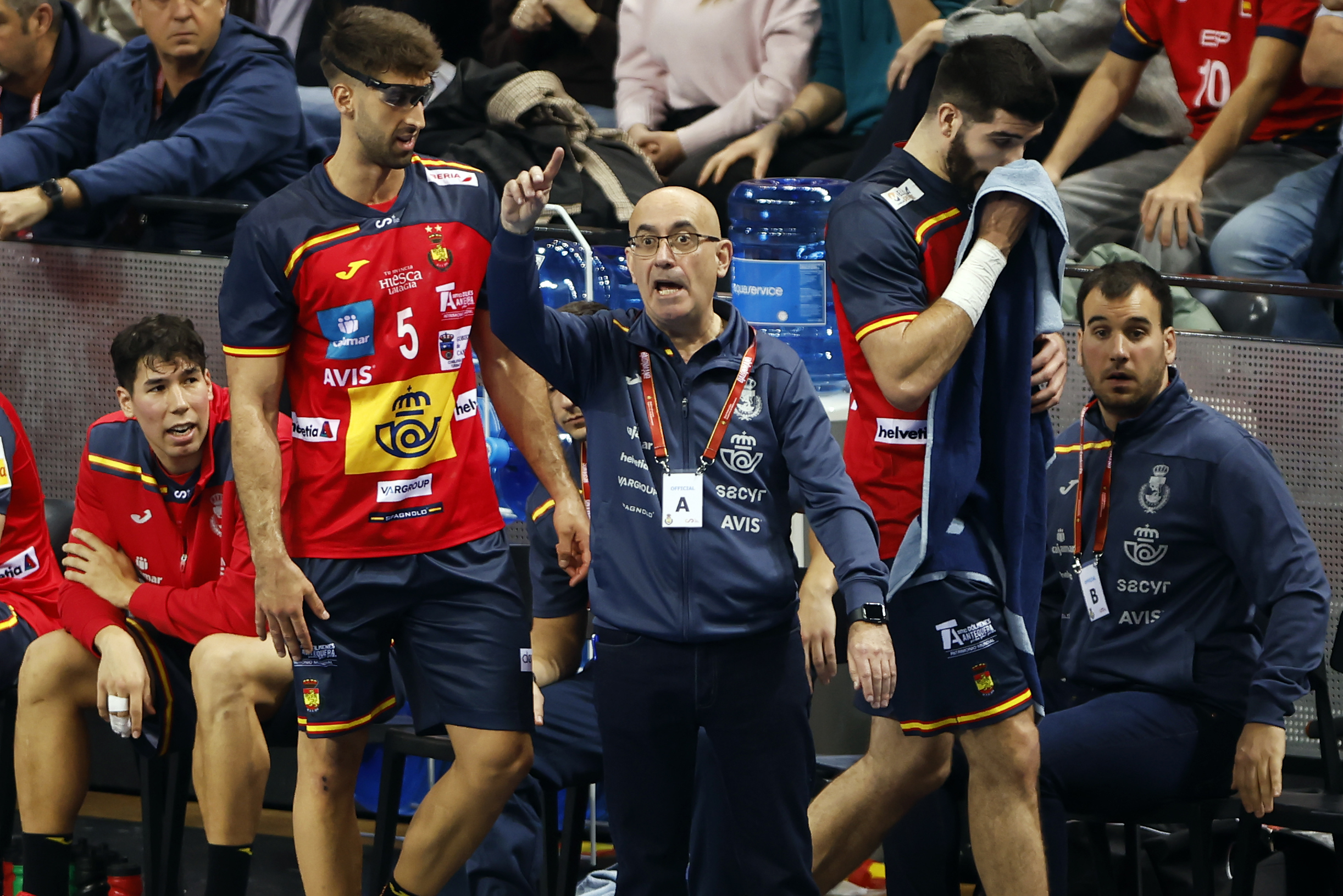 Jordi Ribera durante el partido durante la final del Torneo Internacional de España.