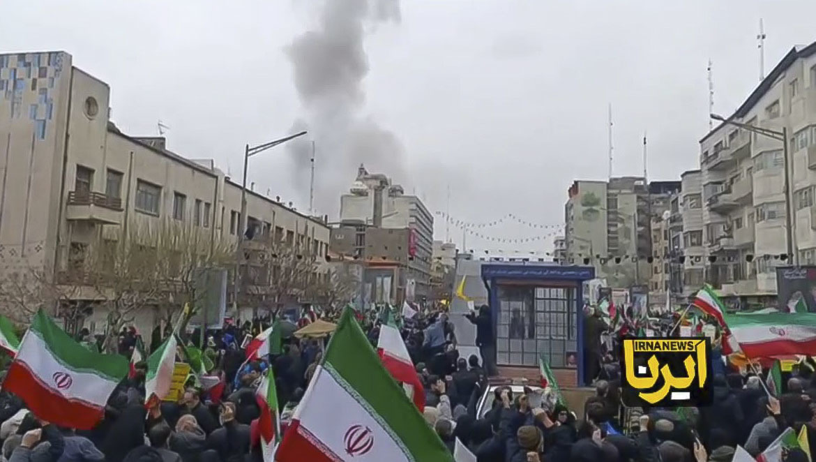 Israel atacó este viernes los alrededores de una manifestación de apoyo a Palestina en Teherán.