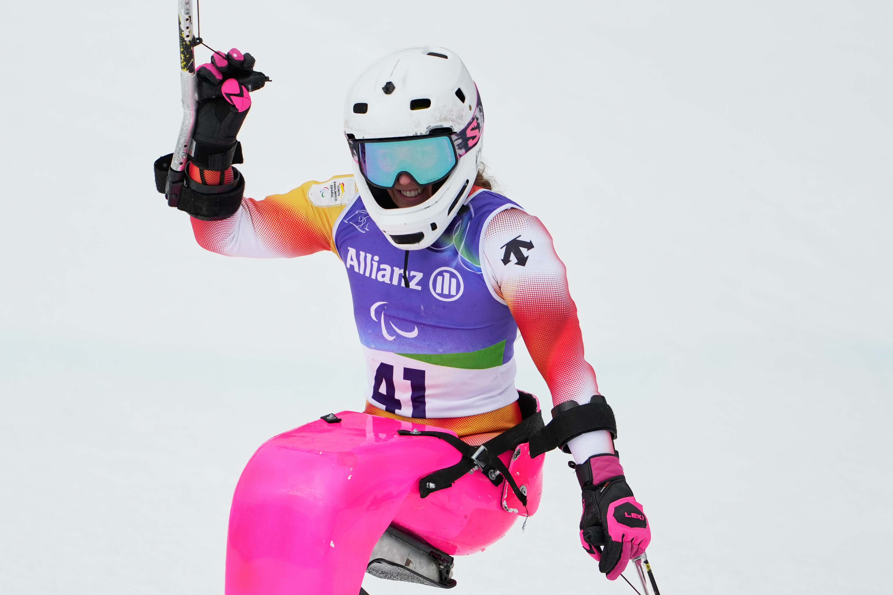 Audrey Pascual, ganadora del bronce en eslalon de los Juegos Paralímpicos.