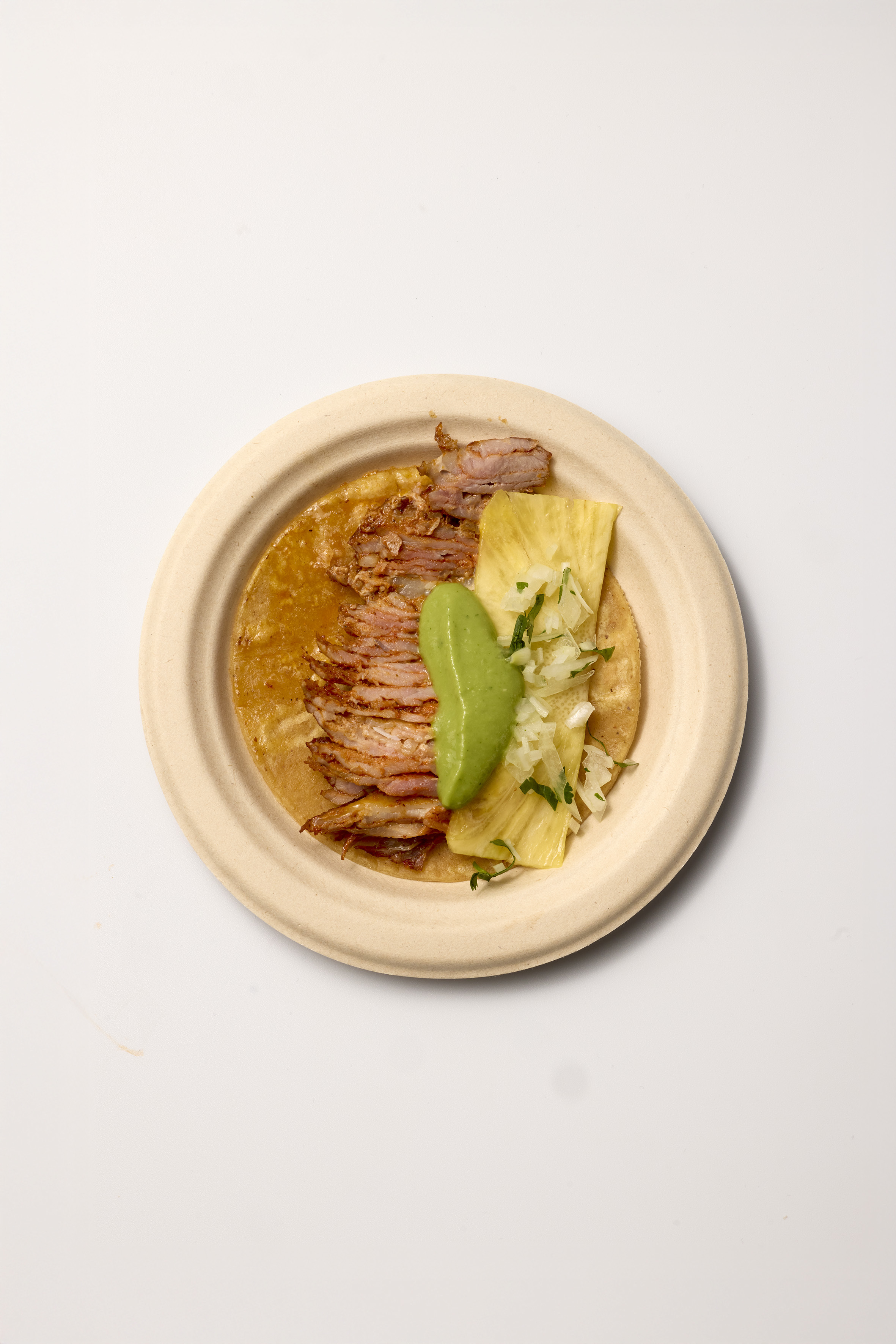 Tacos al pastor de Chiribita, en Bernabéu Market.