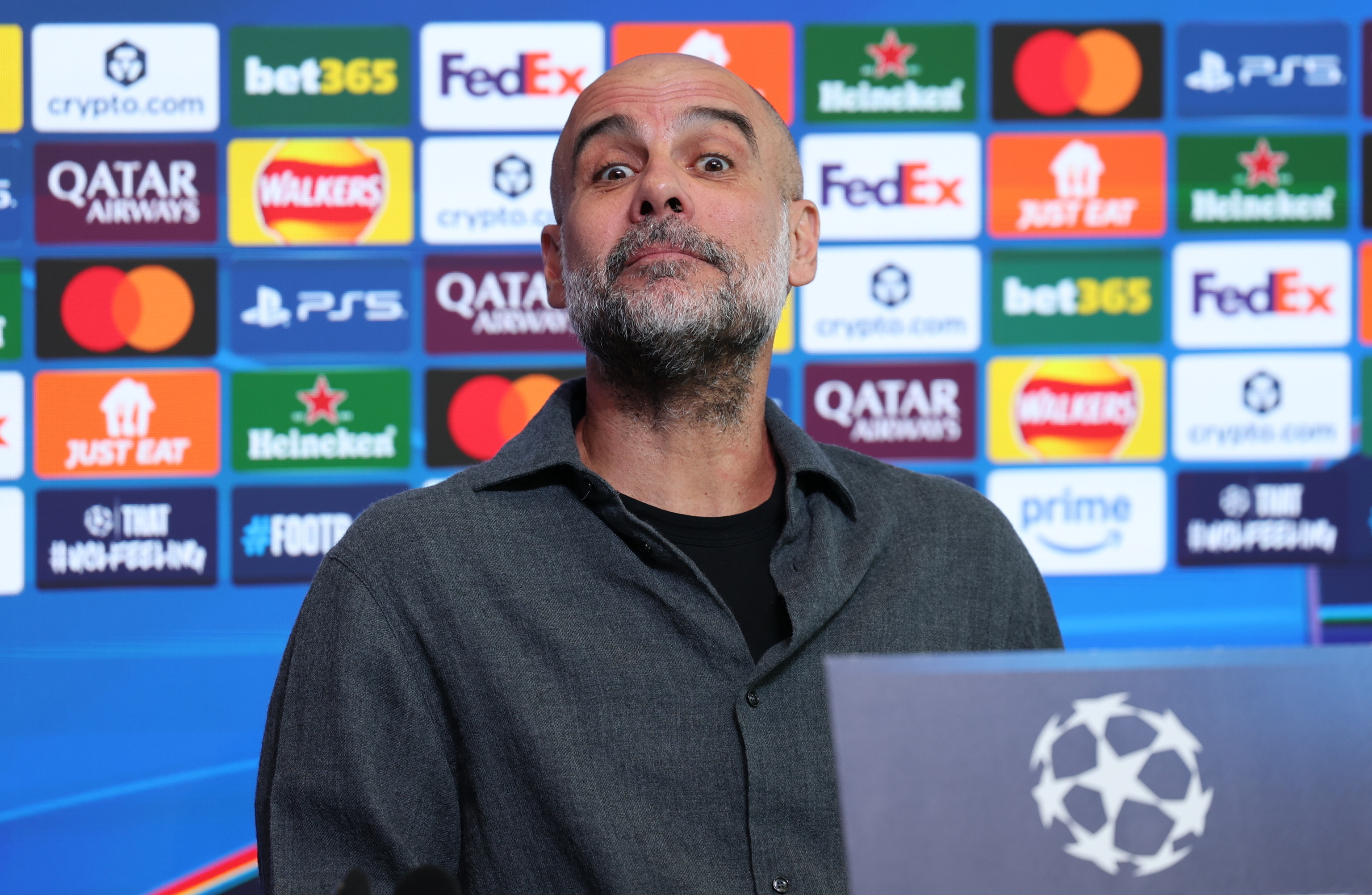 Guardiola, en sala de prensa.