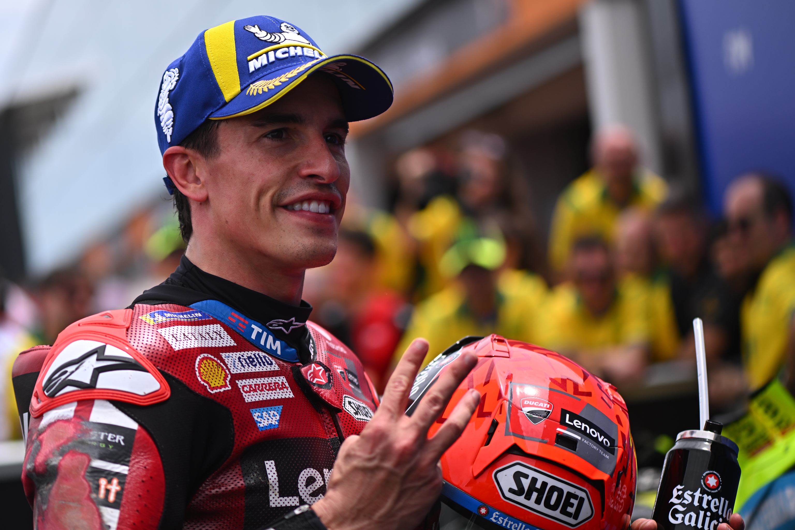 Marc Márquez, satisfecho tras dominar la 'sprint race' en Brasil.