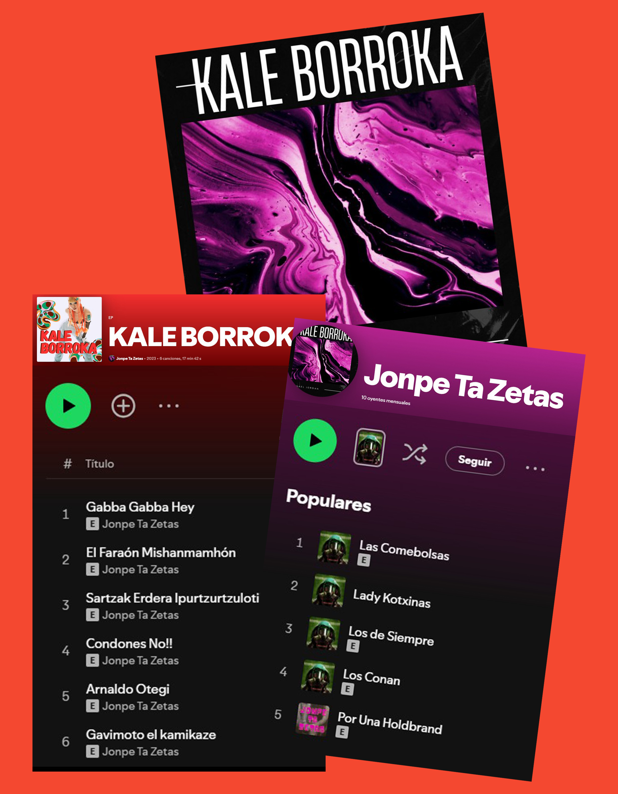 Su listado de temas en Spotify.