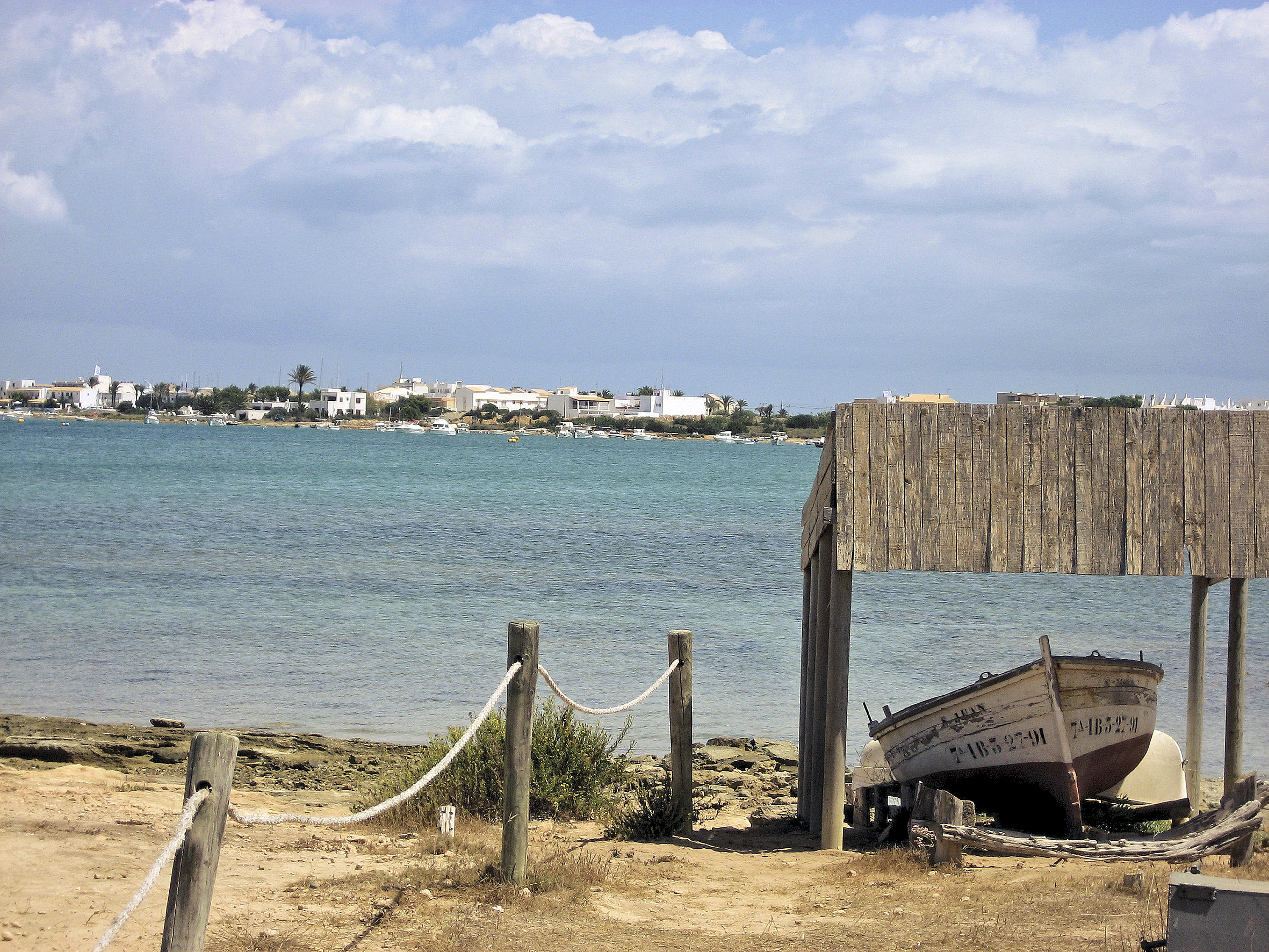 Vista panorámica de una de las lagunas de Formentera.