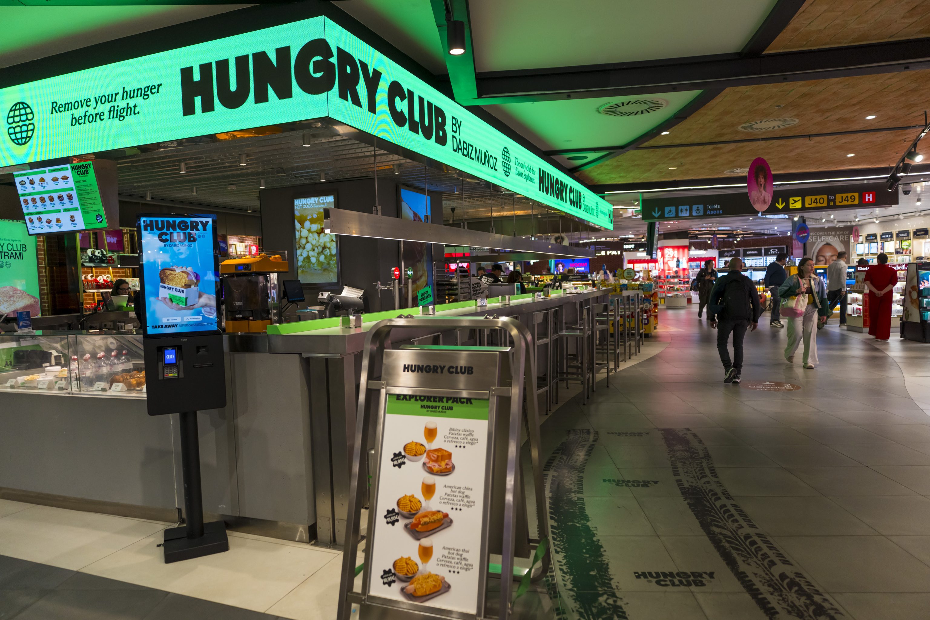 Hungry Club by Dabiz Mu�oz, el concepto del chef 'estrellado' para los pasajeros.