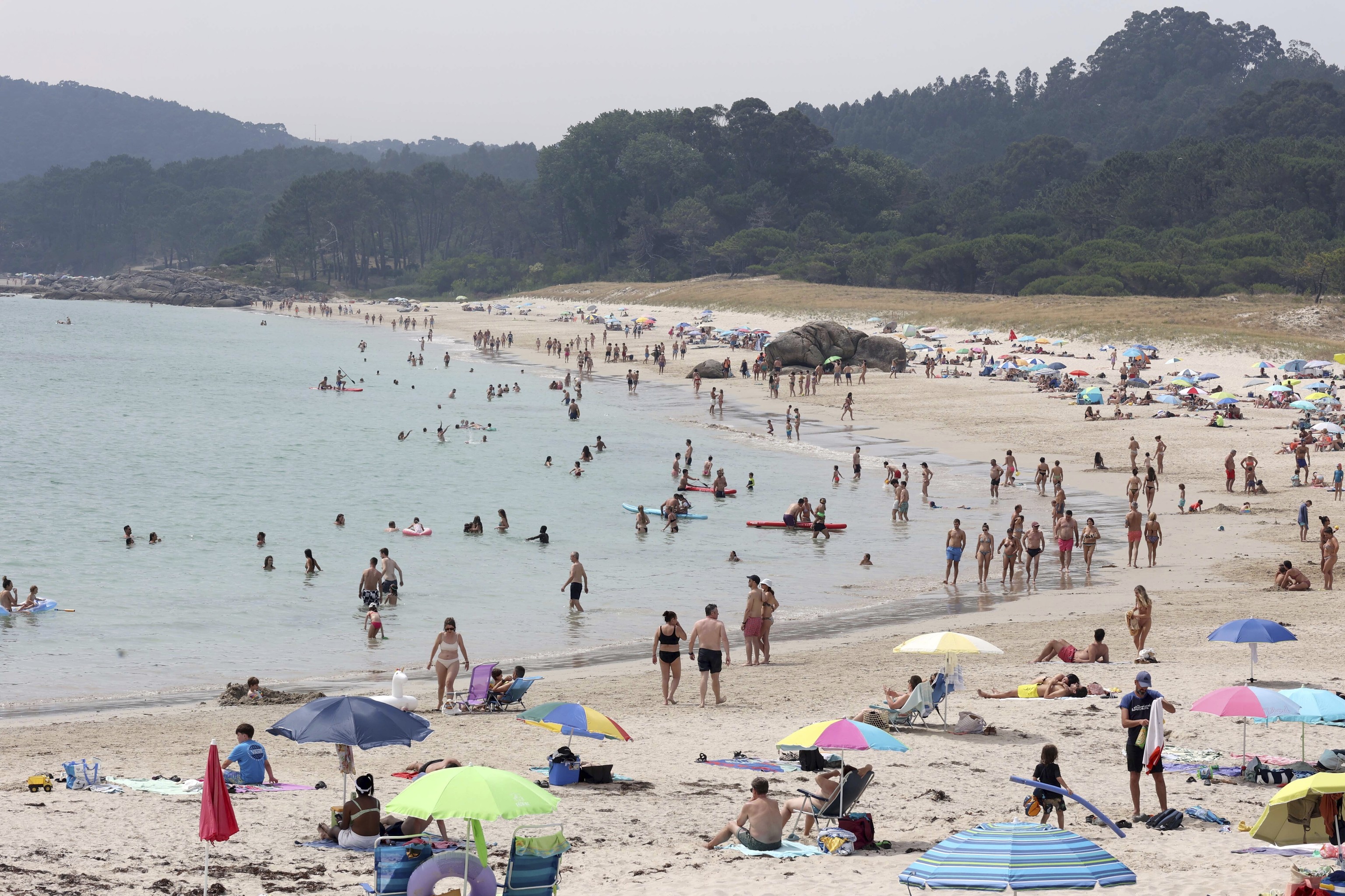 Playa en la comarca de O Morrazo, en la provincia de Pontevedra