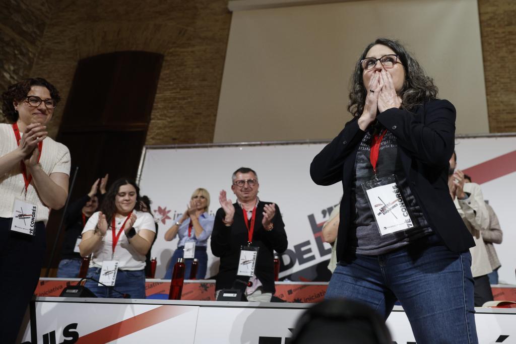 Mónica Oltra, el sábado en el Congreso de Iniciativa celebrado en Valencia.