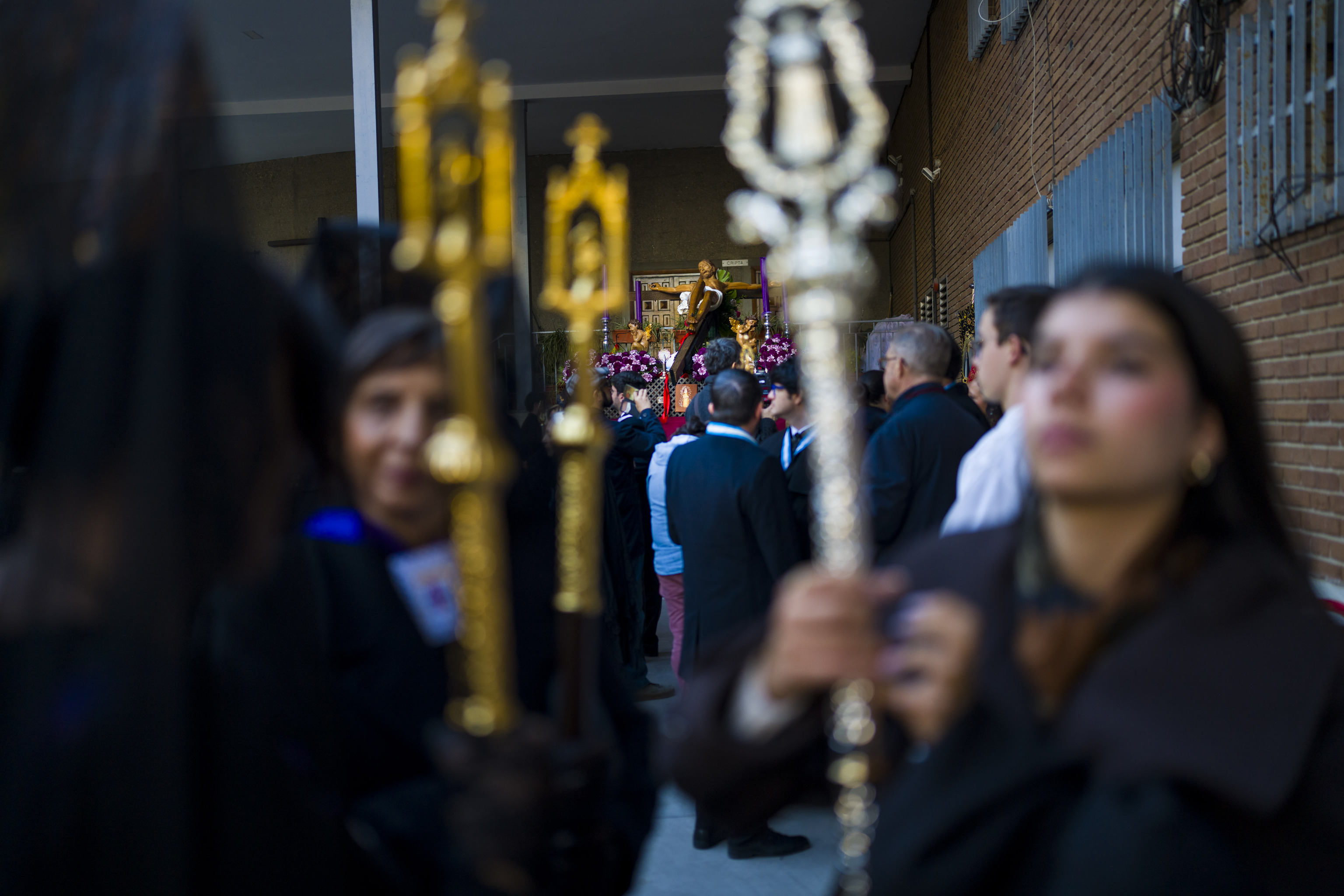 La procesi�n de las Siete Palabras del Cristo del Camino, este lunes.
