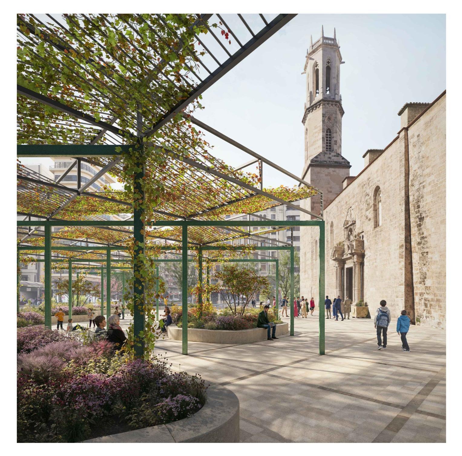 Figuración de la Plaza de San Agustín.
