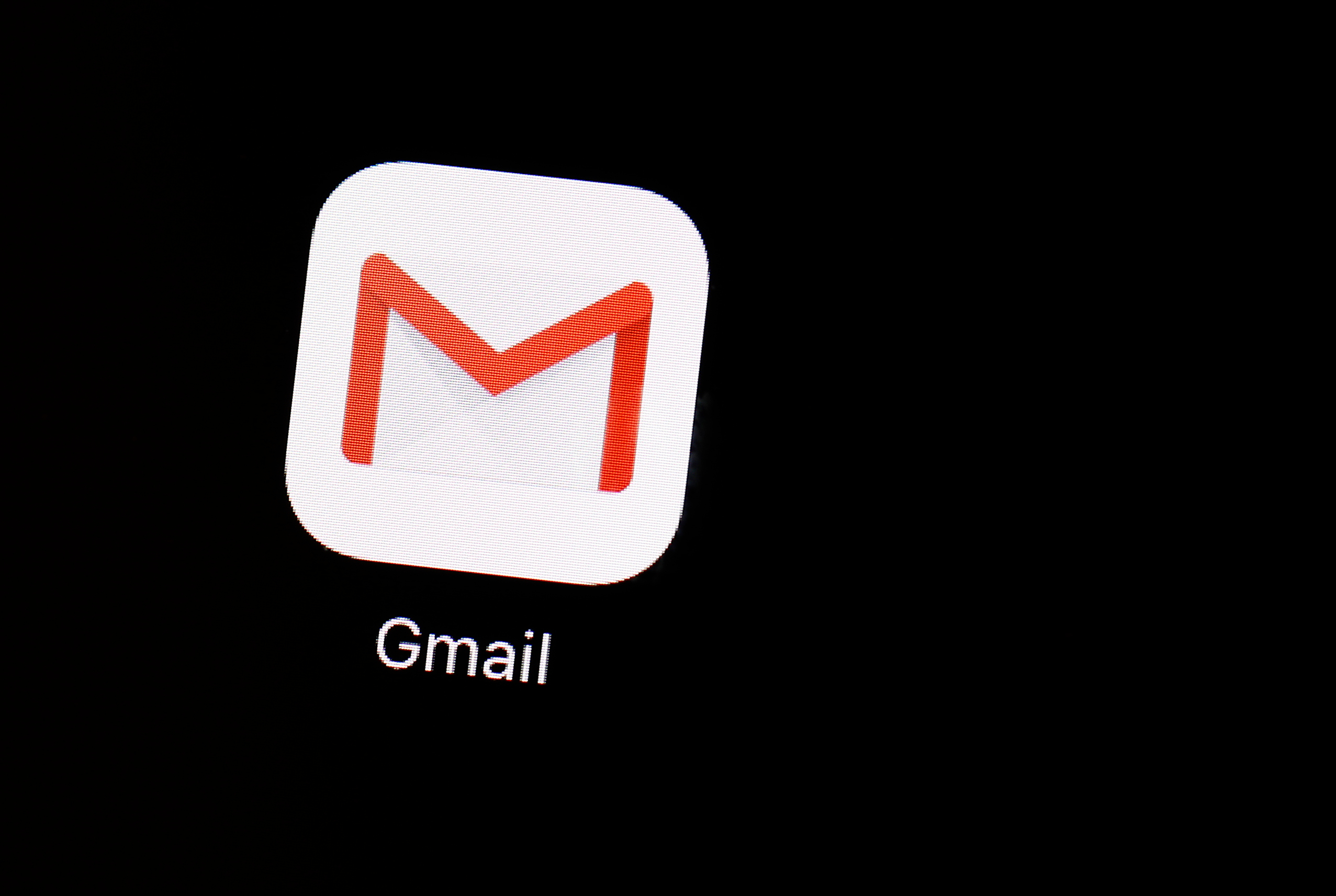 La app de Gmail en un iPad.