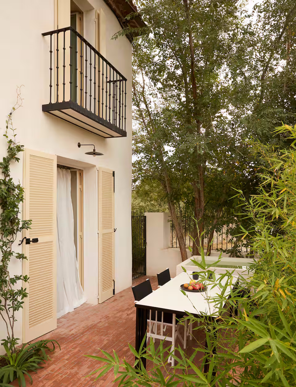 Patio al aire libre de la vivienda de La Losa.