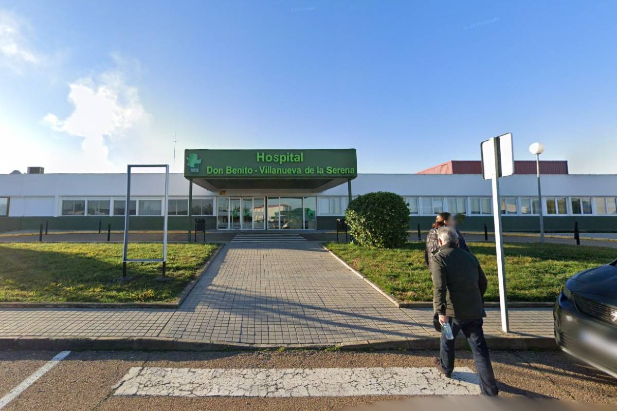 Hospital Don Benito-Villanueva donde estaba ingresada la mujer.