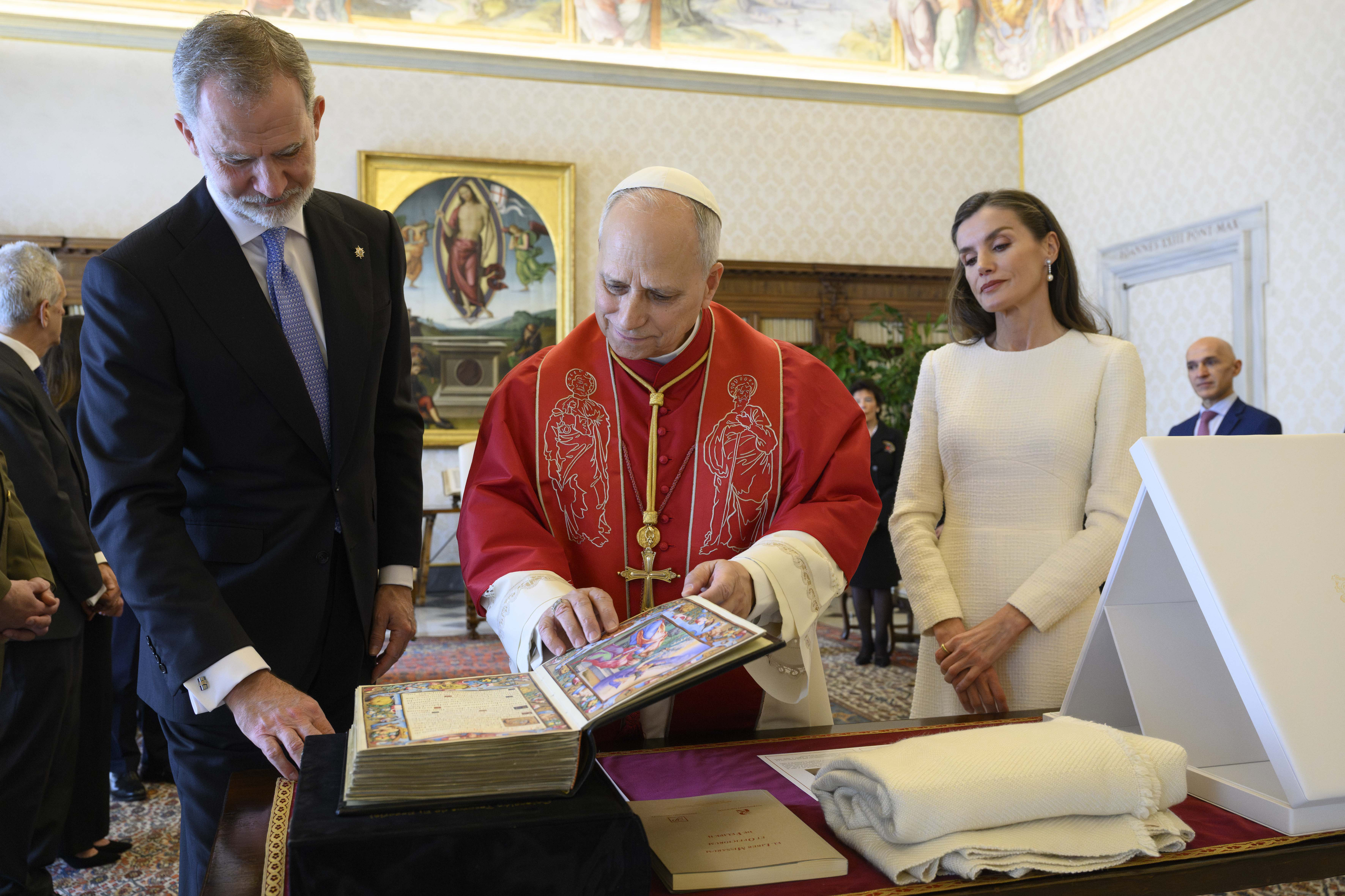 Los Reyes junto al Papa Le�n XIV