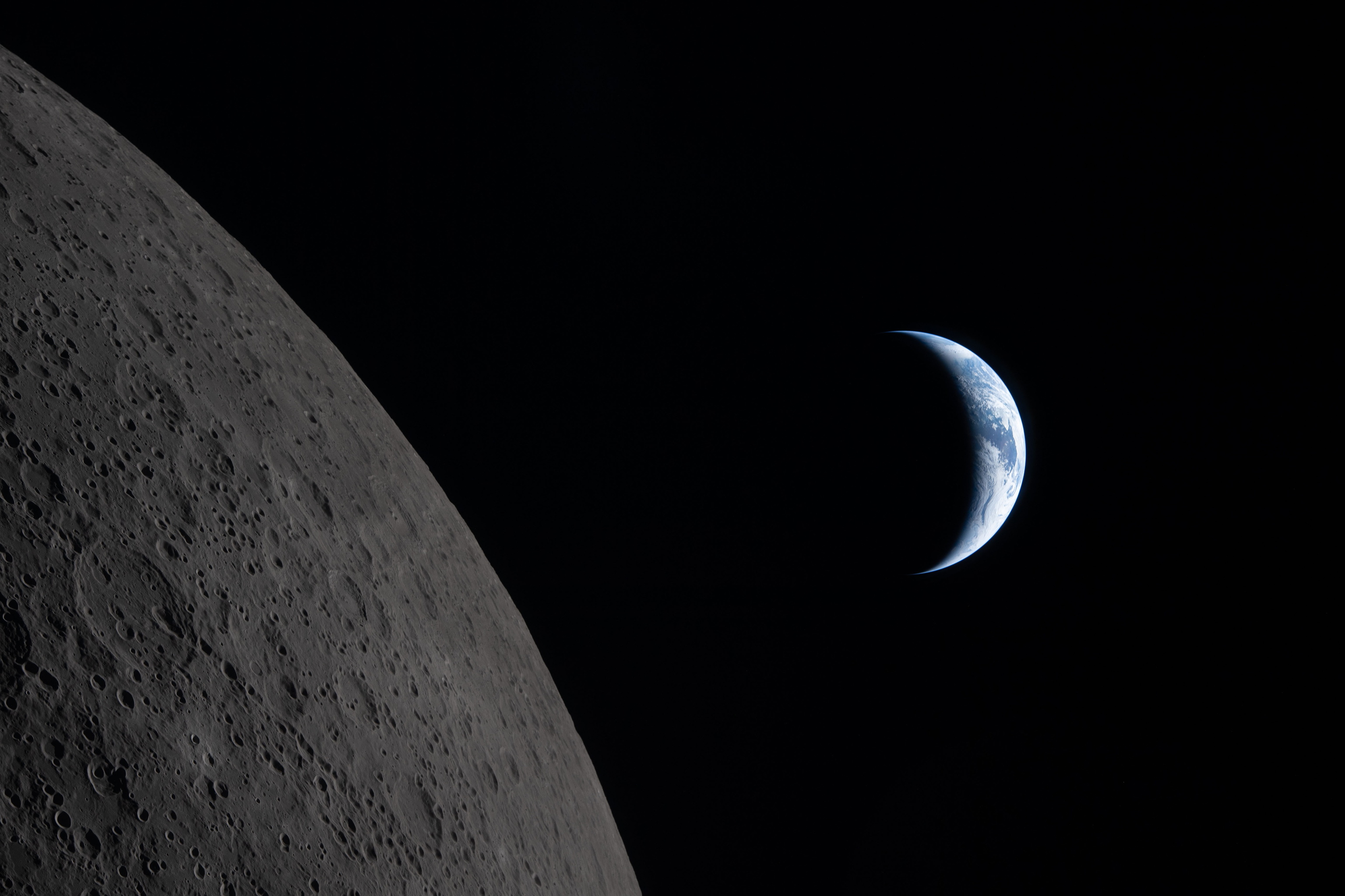 Imagen de la Luna desde la misión de la NASA.