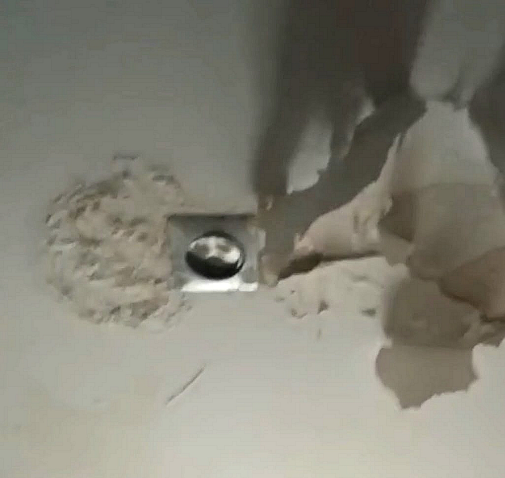 El techo del baño.