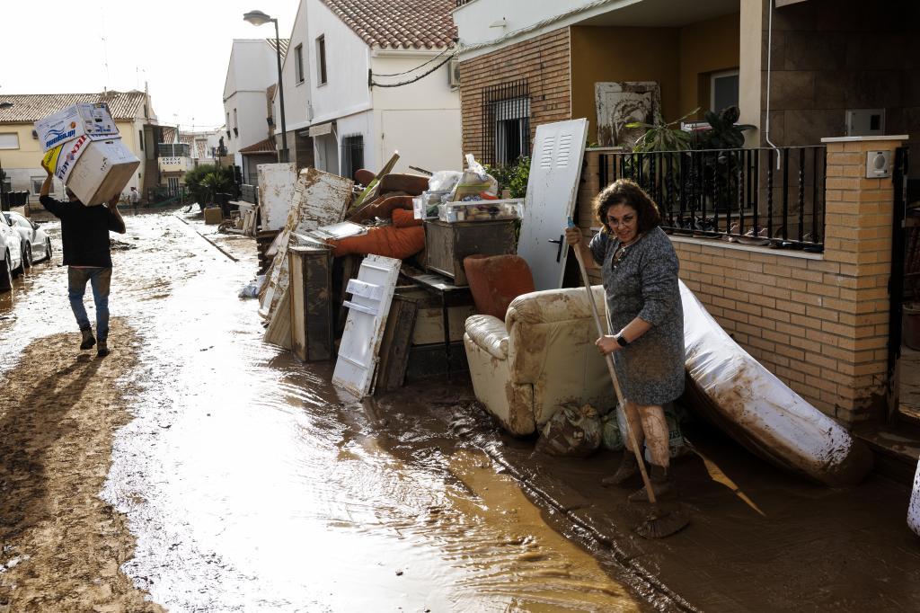 Utiel, tras el paso de la dana de 2024.