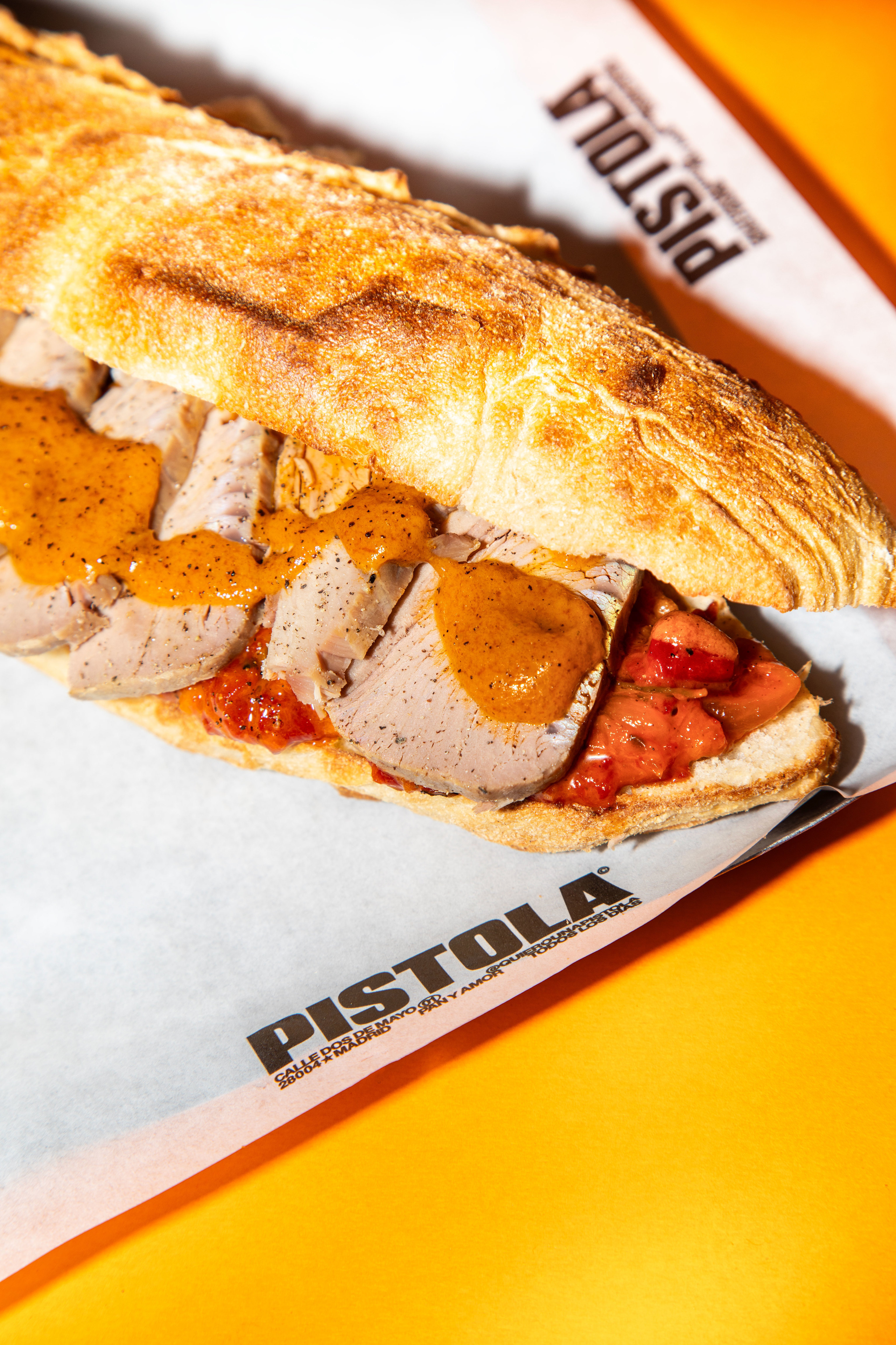 Bocadillo de atún en Pistola.