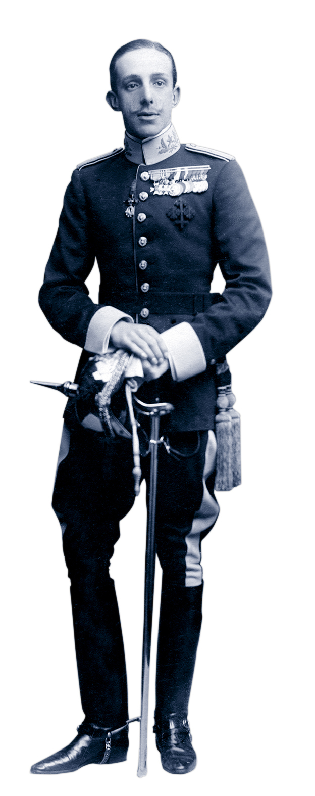 El rey Alfonso XII, hijo de la reina Isabel II y el rey consorte Francisco de Asís