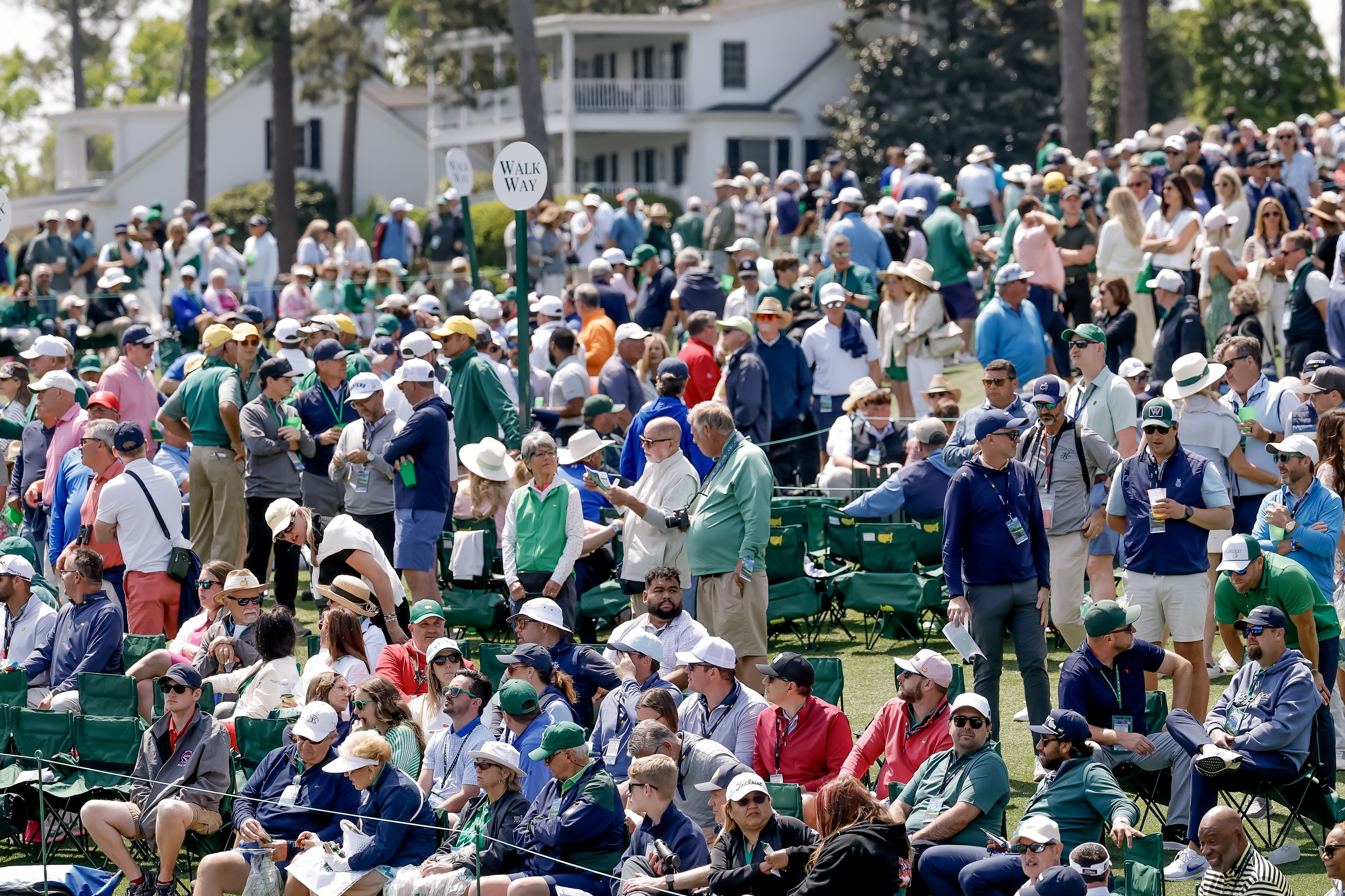 Aficionados durante una de las jornadas del actual Masters de Augusta.