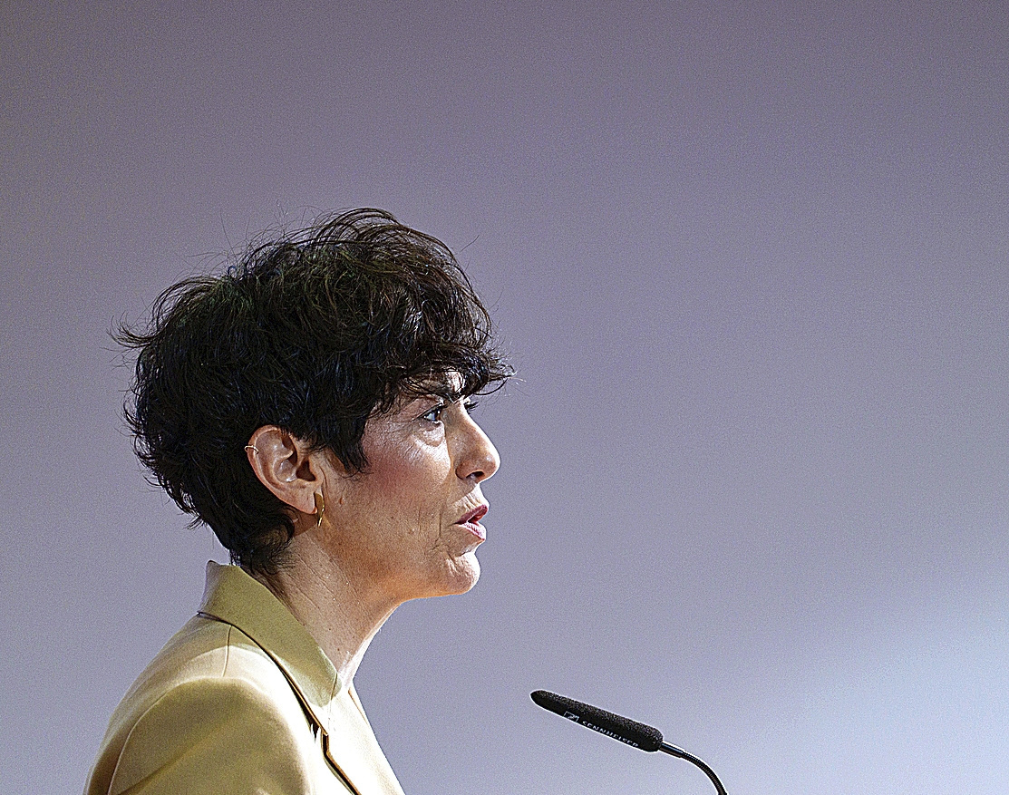 La ministra de Inclusión, Seguridad Social y Migraciones, Elma Saiz.