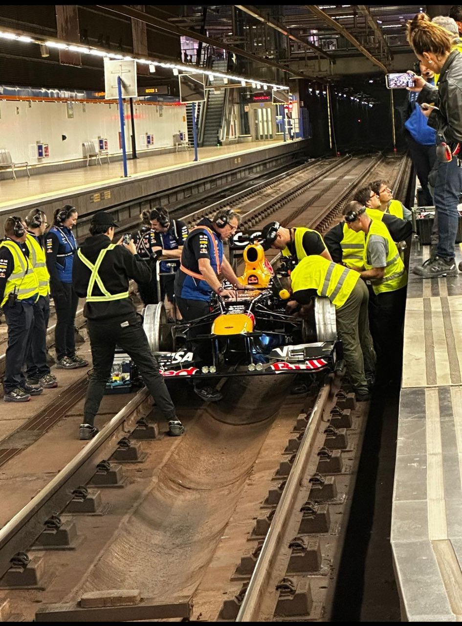 El Fórmula 1, este jueves en la estación de Metropolitano.