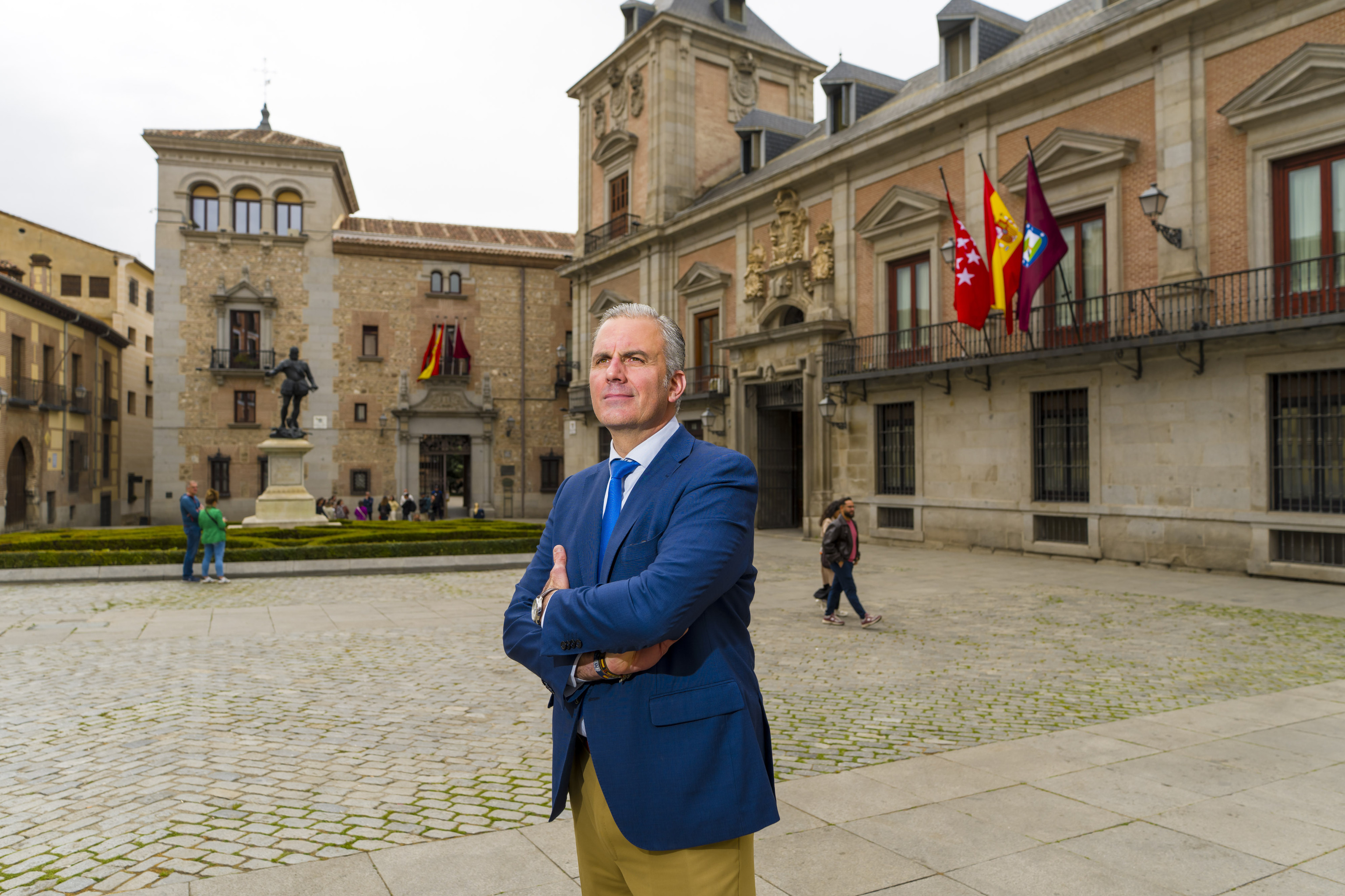 Javier Ortega Smith, durante la entrevista con EL MUNDO.