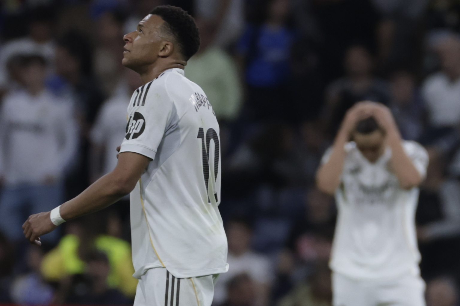 Mbappé, durante el partido contra el Girona.
