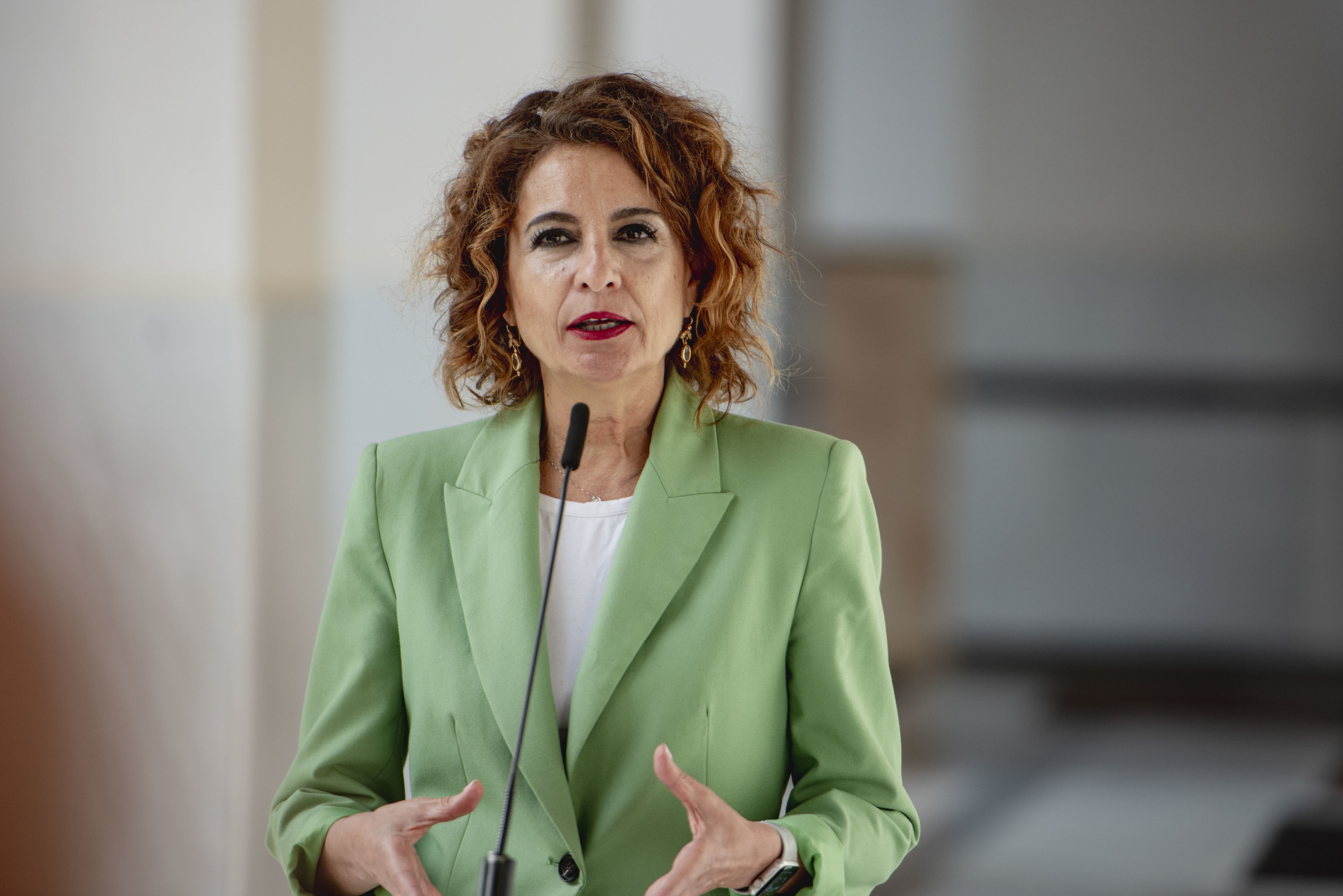 La ex ministra de Hacienda y candidata a la Presidencia de la Junta de Andalucía, María Jesús Montero.