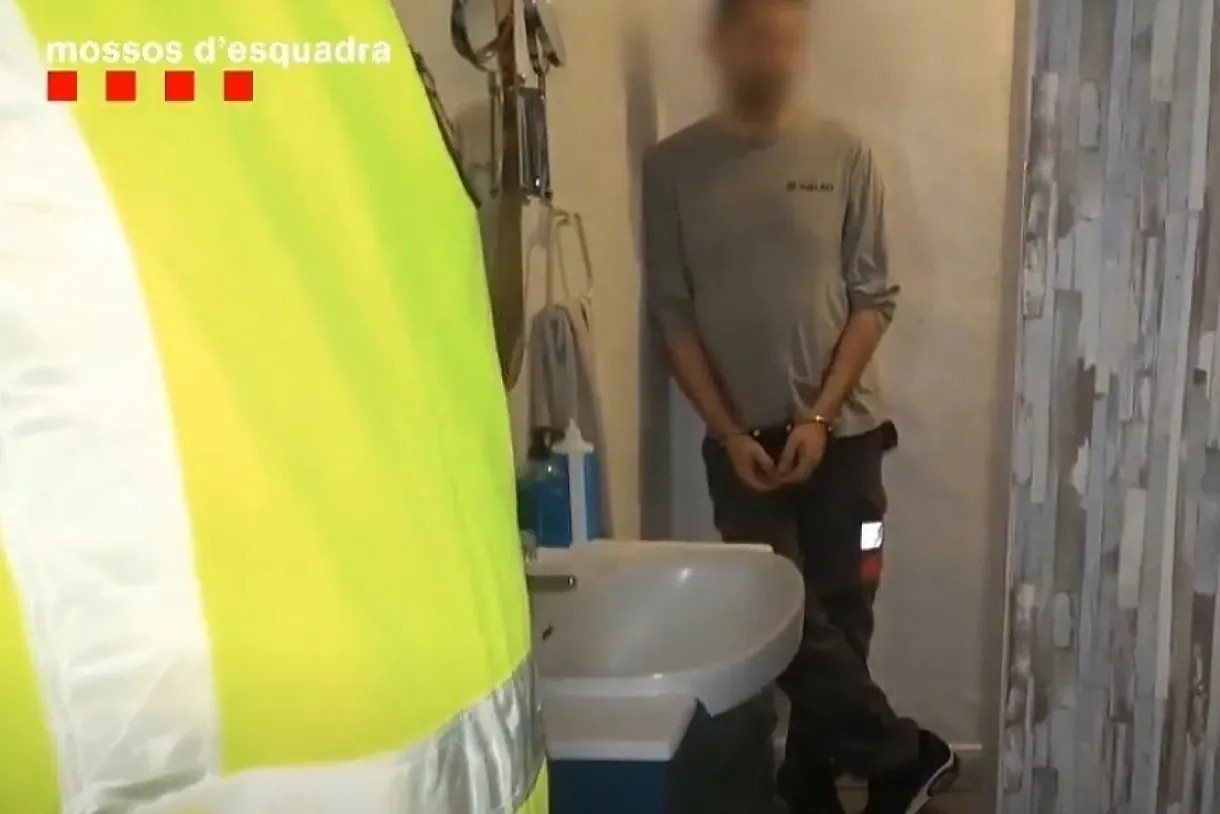 El presunto líder de la trama en el momento de la detención