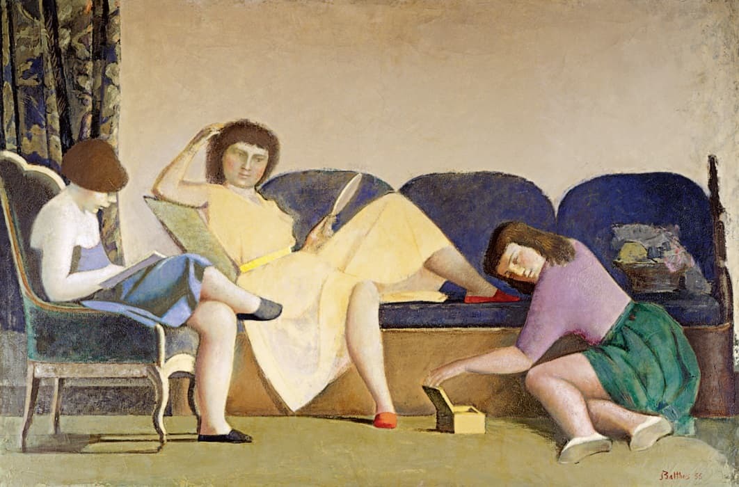 'Tres hermanas', de Balthus (1955).