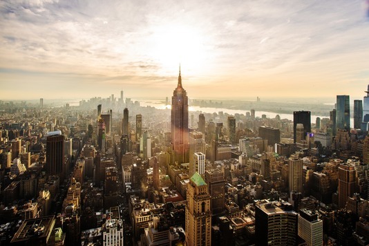 Panorámica de los rascacielos de Nueva York.